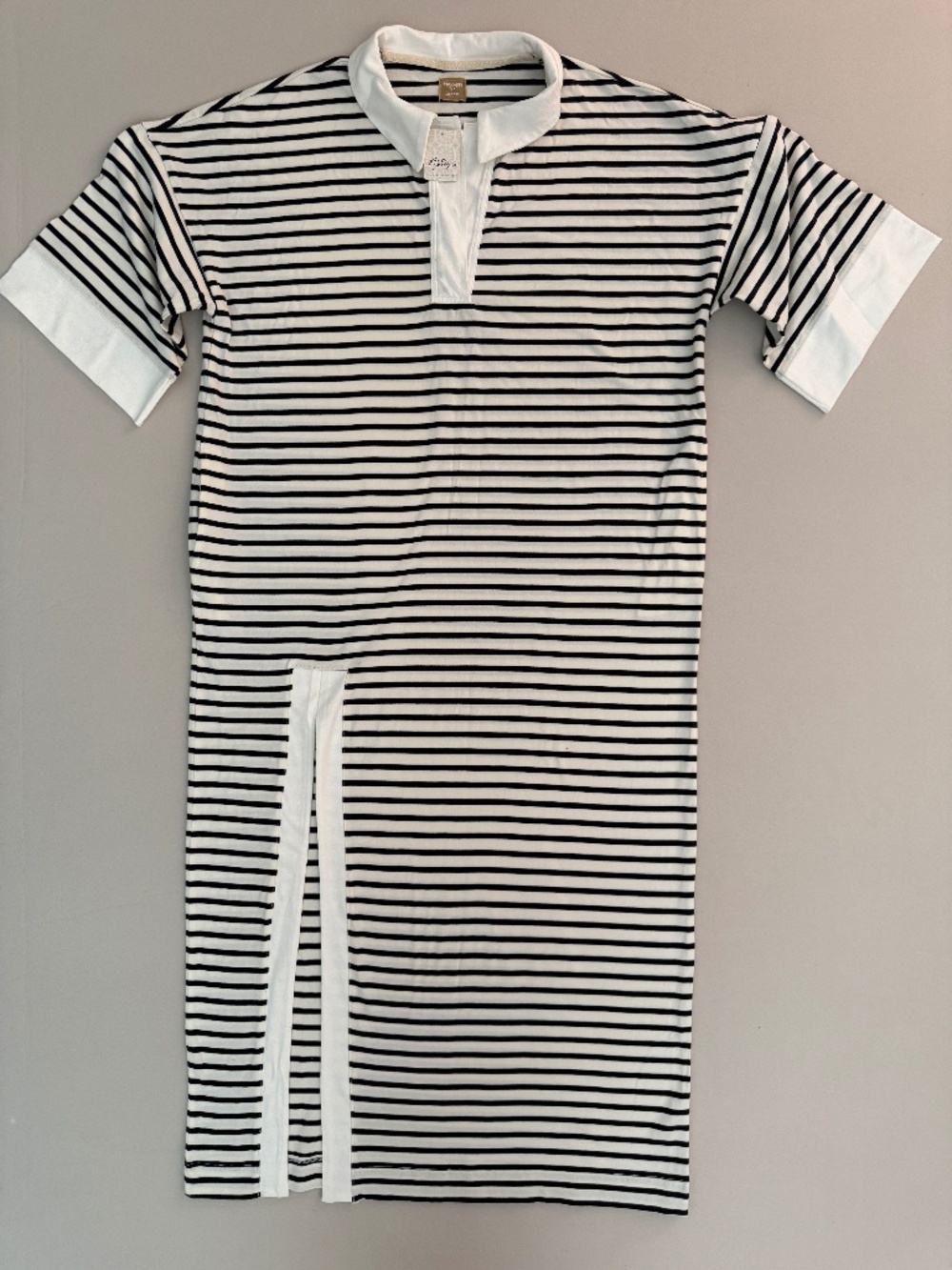 NWT Free People Jaskon Rugby Midi Dress Ivory Stripe S $98